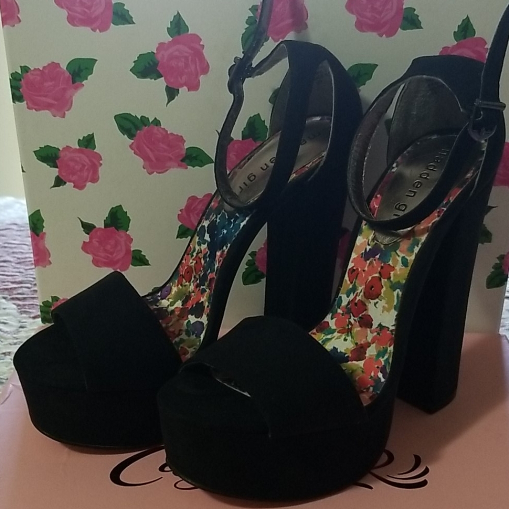 Madden Girl Black Heels